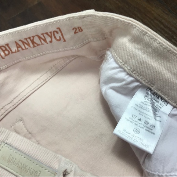 Blank NYC Blush Pink Skinny Distressed denim Jeans - Picture 4 of 6